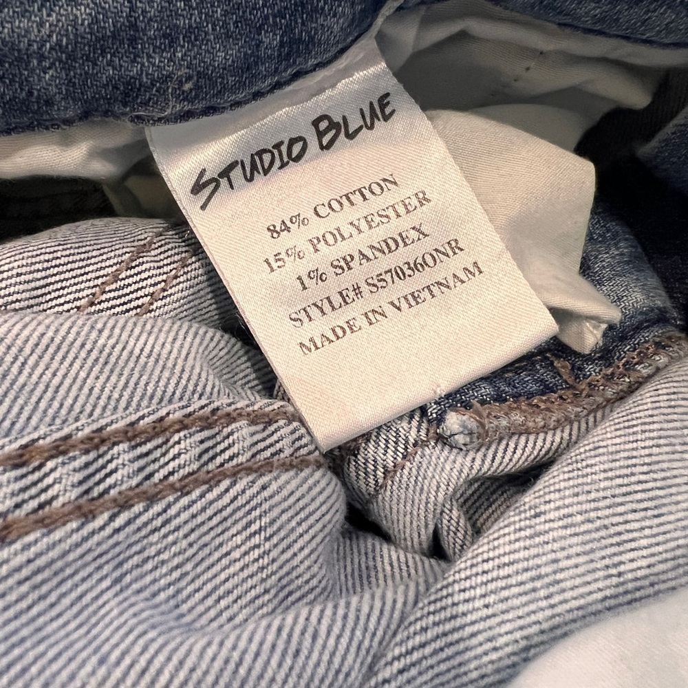 Studio Denim Blue Crop Jeans | Women’s Size 29 - Picture 4 of 6